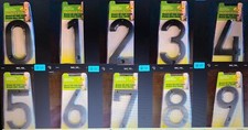 4" OLD WORLD BRONZE HOUSE NUMBER -w/ mounting screws - Hy-Ko 0 1 2 3 4 5 6 7 8 9