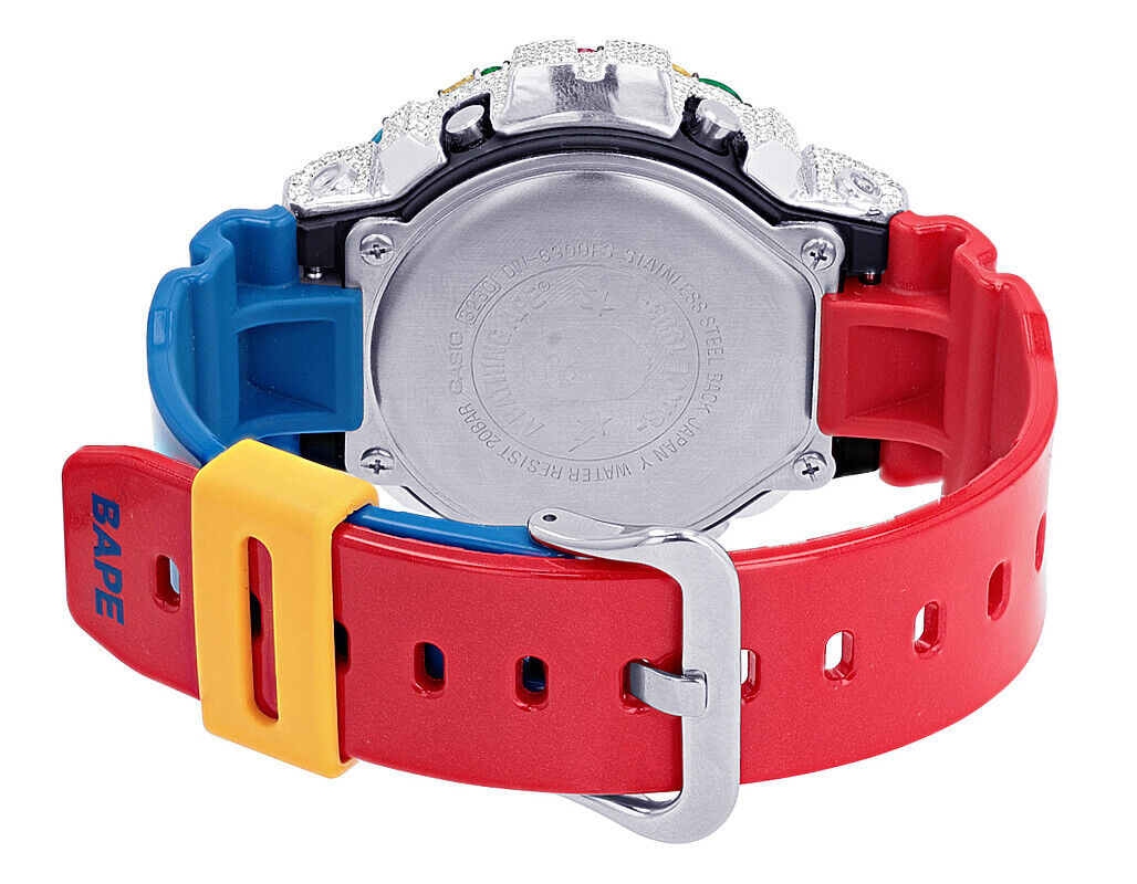 Bathing Ape Casio G-shock DW-6900 Kid Cudi VVS Real Diamond Bathing Ape Casio G-shock DW-6900 Kid Cudi VVS Real Diamond