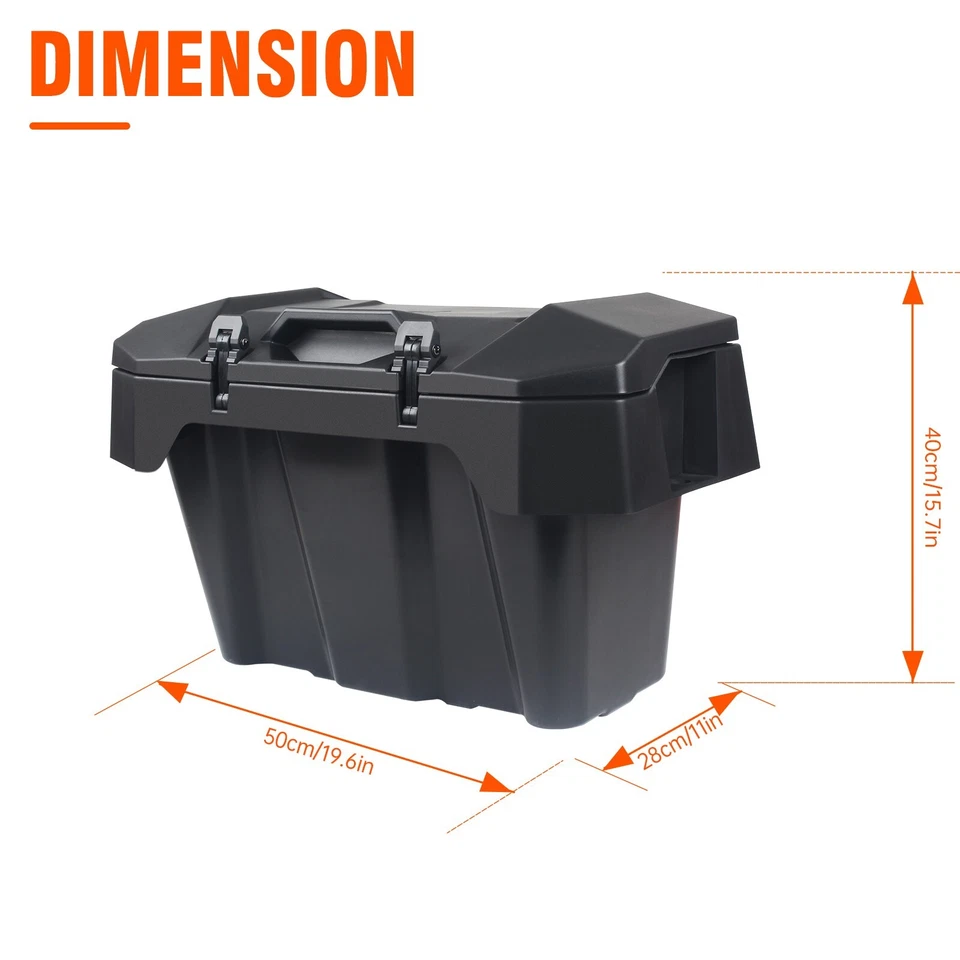 Caixa de carga de armazenamento UTV trava e passeio para Polaris RZR XP 1000 XP4 2024 82 QT 2889611 - Imagem 2 de 4