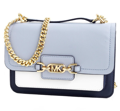 Michael Kors Tasche Handtasche Heather Large Gusset Shoulder Bag Colorblock neu