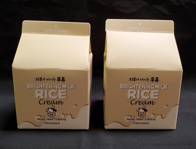 WELCOS Kwailnara Brightening Milk Rice Cream 100ml/3.38 fl. oz (Pack of 2)