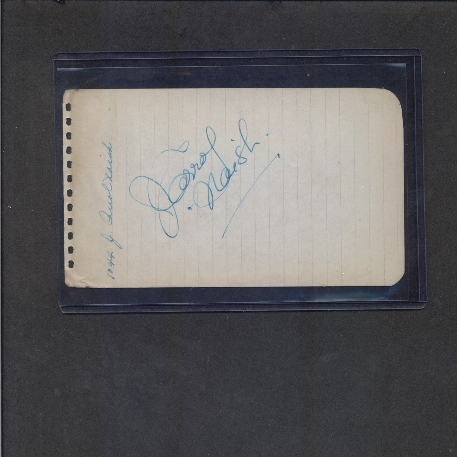 J. Carrol Naish - Signed Autograph Book Page - Character Actor d.1973