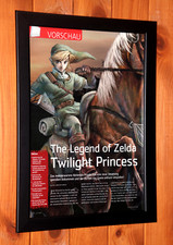 The Legend of Zelda Twilight Princess GameCube promo small Poster Ad Page Framed