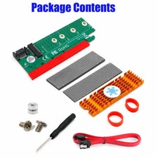 1 SET NGFF M.2 B-key SATA-Bus SSD to SATA3 Adapter with Heatsink