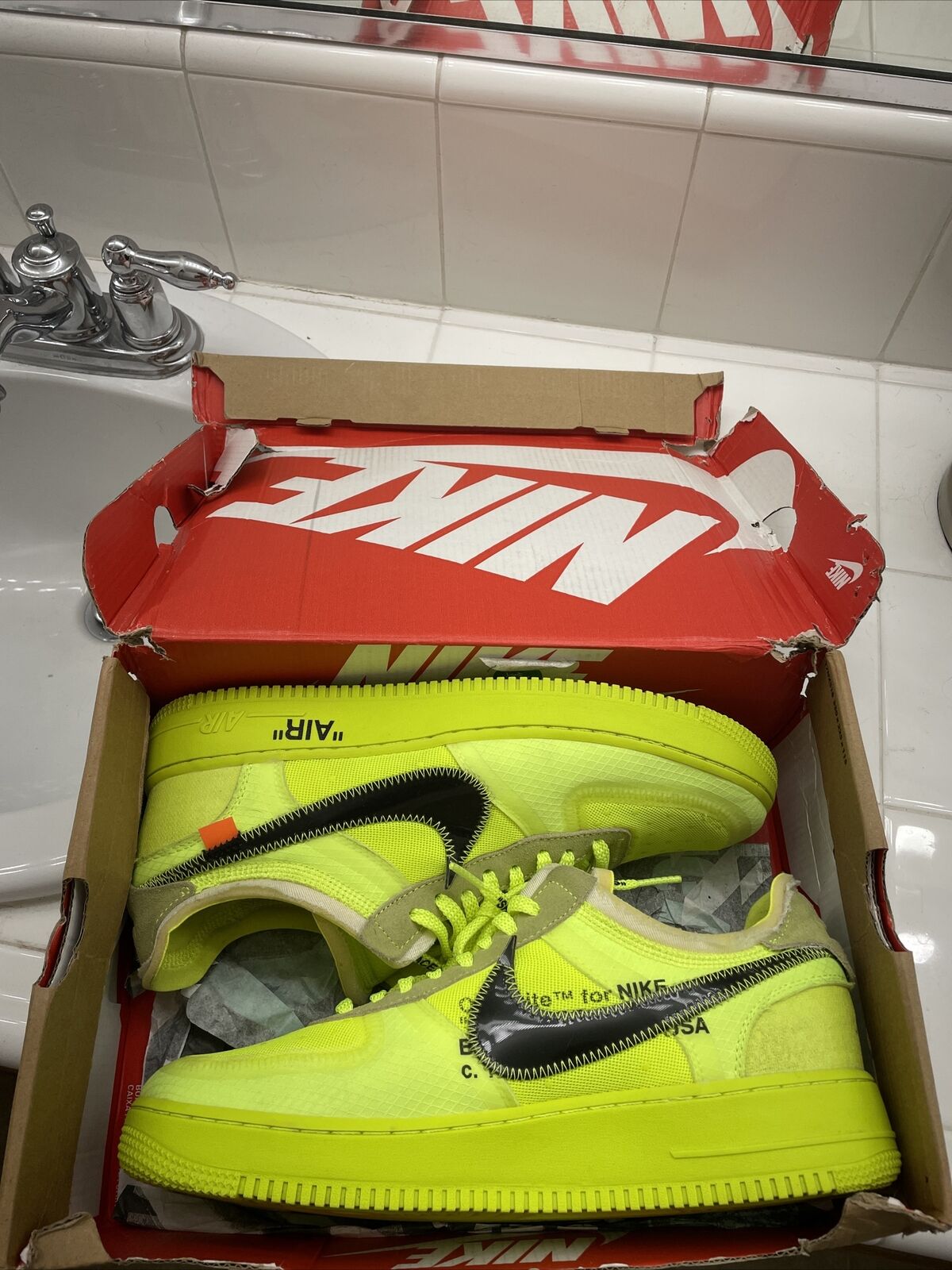 Size 11 - Air Force 1 OFF-WHITE Volt 2018 | eBay