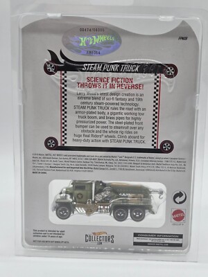 Hot Wheels RLC - Steam Punk Truck - Low #474/6000 - Autographed By