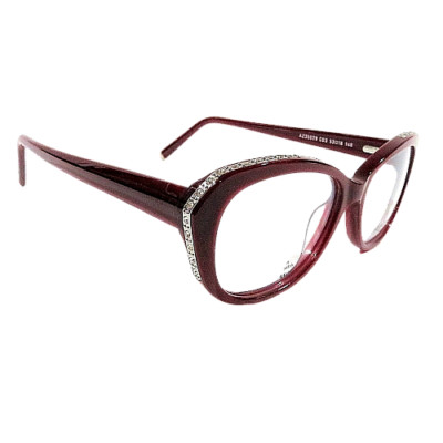 Loris Azzaro rhinestones frame eyeglasses sun 55/15 AZ 35037 C03 made in France New LORIS AZZARO Eyeglasses AZ35029 C03 Bordeaux Optical  main image 4