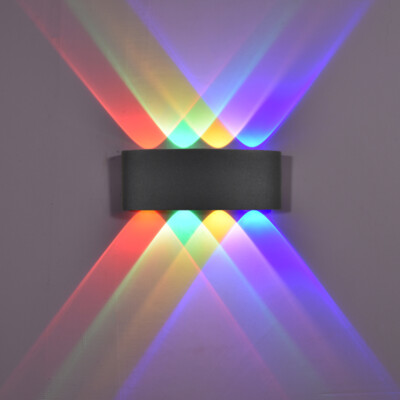 8W LED Outdoor Wall Lamp Fixture Up/Down Indoor Light Waterproof Living Room Bar