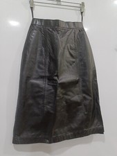 Vintage Wilsons Suede Leather Sz 8 Black Real Leather Lined Black Pencil Skirt