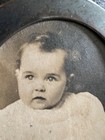 Antique signed Unger Bro STERLING SILVER PICTURE FRAME Oval 4x3” with Baby Photo — photo 6
