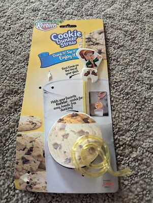New - 1 - Keebler Cookie dunker straw yellow