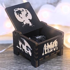 How to Train your Dragon Handmade Wind-Up Wooden Music Box Romantic Flight V.2