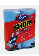 2pk Scott's SHOP TOWELS 11"x10.4" 55 Sheets/ Roll Heavy Duty Cloths Garage 75040