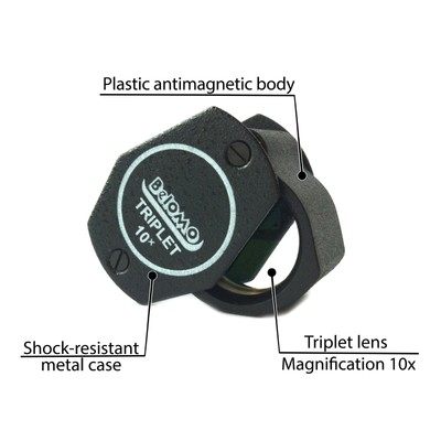 BelOMO 10x Triplet Loupe Magnifier. 21mm (.85