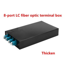 8-port LC fiber optic terminal box connection box with pigtails full with thick