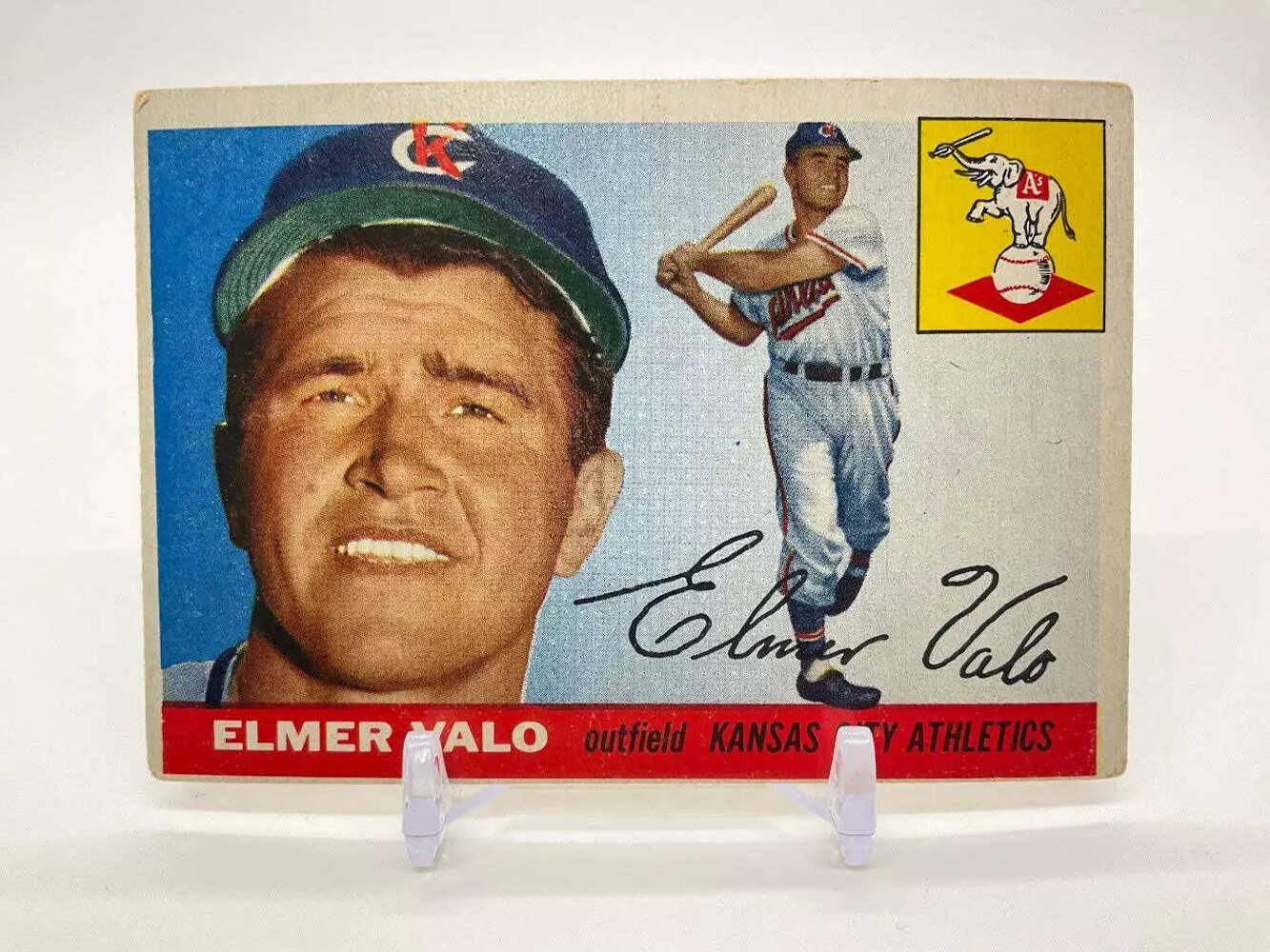 Elmer Valo 1955 Topps #145 Kansas City Athletics VG-EX