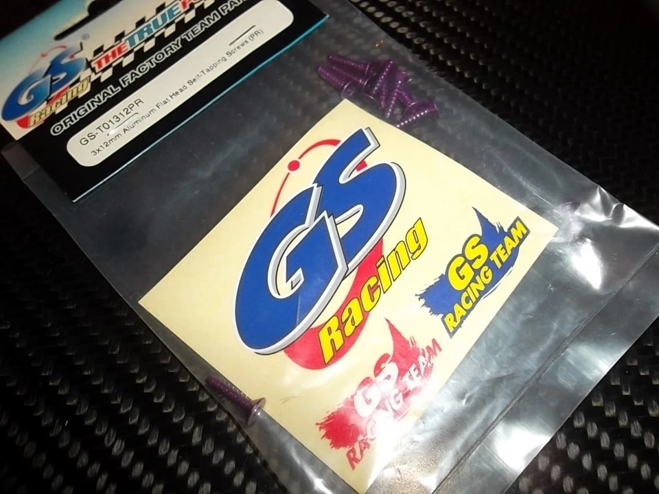 GS RACING vis aluminium BTR 3x12 mm (x10) couleur "violet " - Photo 1/1