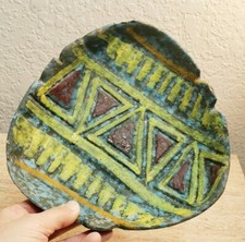 Vintage Italian Bitossi Raymor Lava Glaze Ashtray MADE IN ITALY Crude