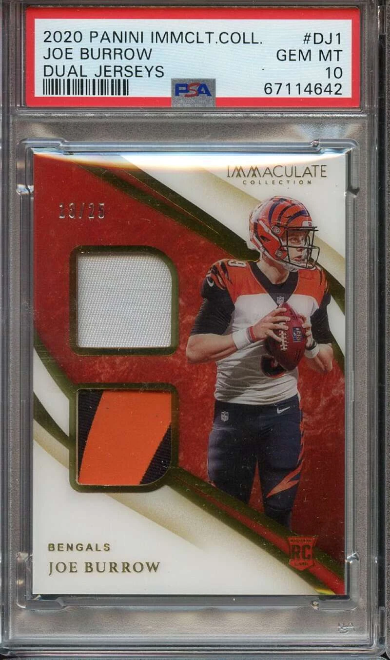 Joe Burrow Panini Immaculate Collection Dual Jerseys #DJ1 Base