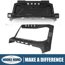 Hooke Road Steel Windshield Frame Cover Visor Cowl For 07-18 Jeep Wrangler Jk Hooke Road Steel Windshield Frame Cover Visor Cowl For 07-18 Jeep Wrangler Jk