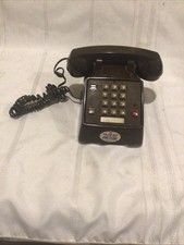 Radio Shack Model 43-376 Brown Touch Tone Desktop Telephone Pulse /Tone Vintage