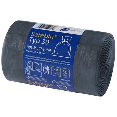 Meditrade  Müllbeutel Safebin Typ 30 30,0 l grau 11,0 µm, 45 St.