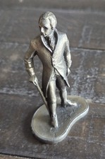 Vintage Pewter Figurine 1973 James Madison 4th US President Hudson Statue 3 Inch