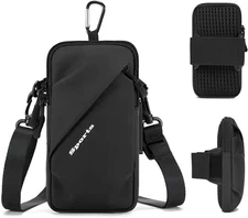 Phone Holder Arm Bands, Small Crossbody Shoulder Holsters Bag with Arm Band, Fit