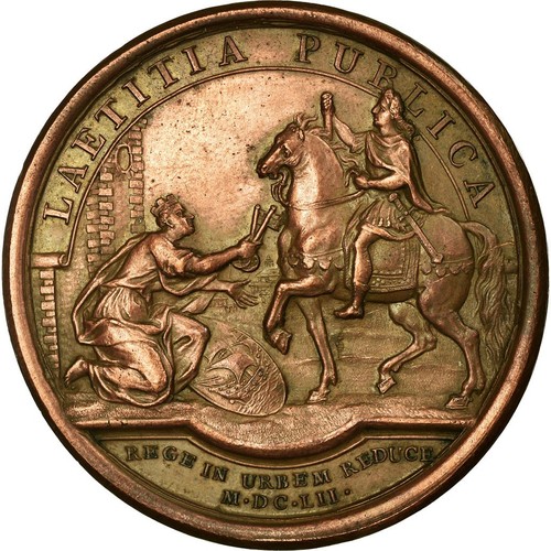 [#711047] Frankrijk, Medaille, Louis XIV, Retour du Roi à Paris, 1652, Mauger, Z - Afbeelding 2 van 2