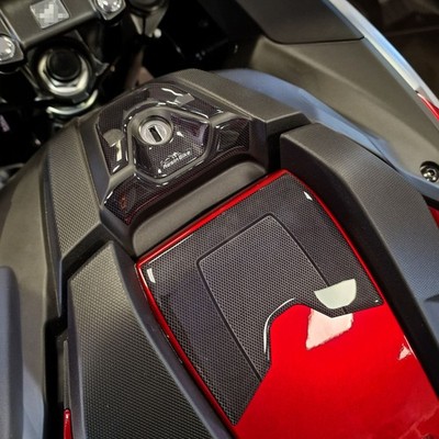 Aufkleber 3D Motorrad Kompatibel mit Honda NC750X 2021-2026 Gepäckträger