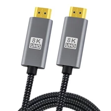 2.1 Video to 2.1 Video Camera Connection Cable 8K/60Hz, Dynamic 48Gbps Fast
