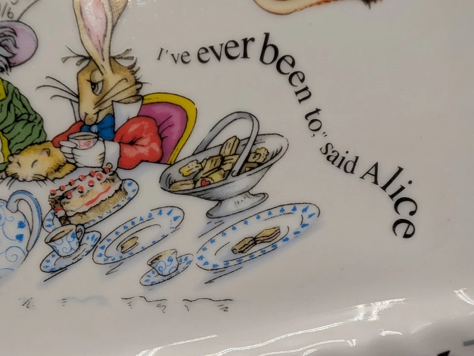 Alice in Wonderland's Cafe Mad Hatters Tea Party Tray Paul Cardew Design England - Image 3 of 4
