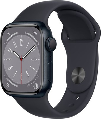 NEW Apple Watch Gen 8 Series 8 S/M 41mm Midnight Aluminum - Midnight Sport Band
