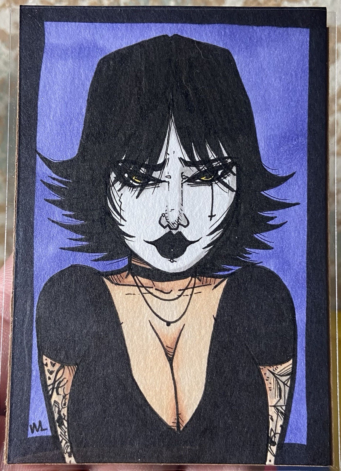 ACEO Original Art hand drawn cartoon