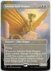 Ancient Gold Dragon (Borderless) NM M Commander Legends: Battle for Baldur's Gat