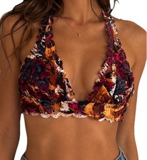 NWT Cosabella African Tiger Never Say Never Tall Triangle Bralette SMALL