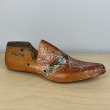 Vintage Wooden Cobbler Shoe Form Caribe Size 9 4 Right Foot