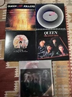 Queen Vinyl Record lot Of 5 Various Titles Very Nice Shape Rock 🎸 With Inserts