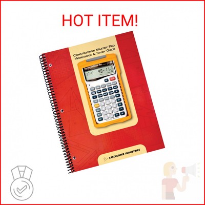 Calculated Industries 2140 Construction Master Pro Workbook and Study Guide | 4 