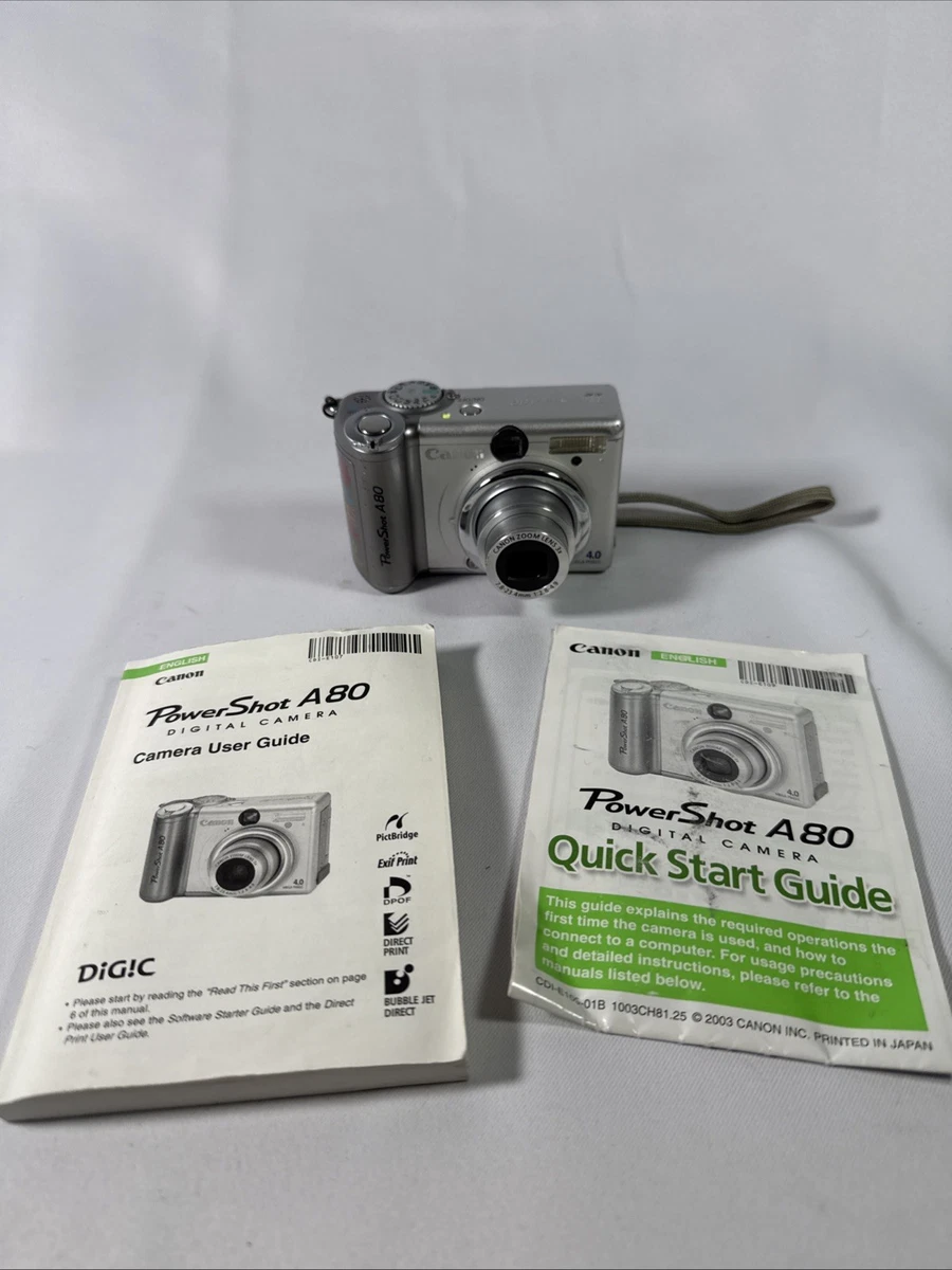 Canon PowerShot A80 1-4.9x Digital Zoom Digital Cameras for sale