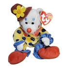 Vtg 2005 TY BEANIE BABY JUGGLES THE CLOWN BEAR Plush Stuffed Toy Polka Dot