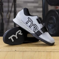 TYR L-1 Lifter Shoes Men's Size 9 Silver Reflective Weightlifting Gym Sneakers