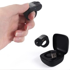 Mini Bluetooth Wireless Mouse Dual Mode Finger Ring Touchpad Design, Rechar...