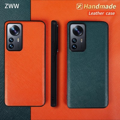 Genuine Leather Case For Xiaomi 12 12Tpro 12Pro 12T 12S 12Lite Funda Back Cover