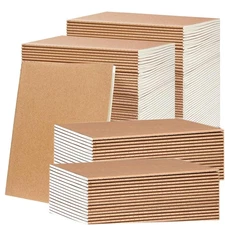 100 PCS A5 Lined Notebooks Bulk, 8.3"x5.5" Kraft Paper Journals for Office Us...