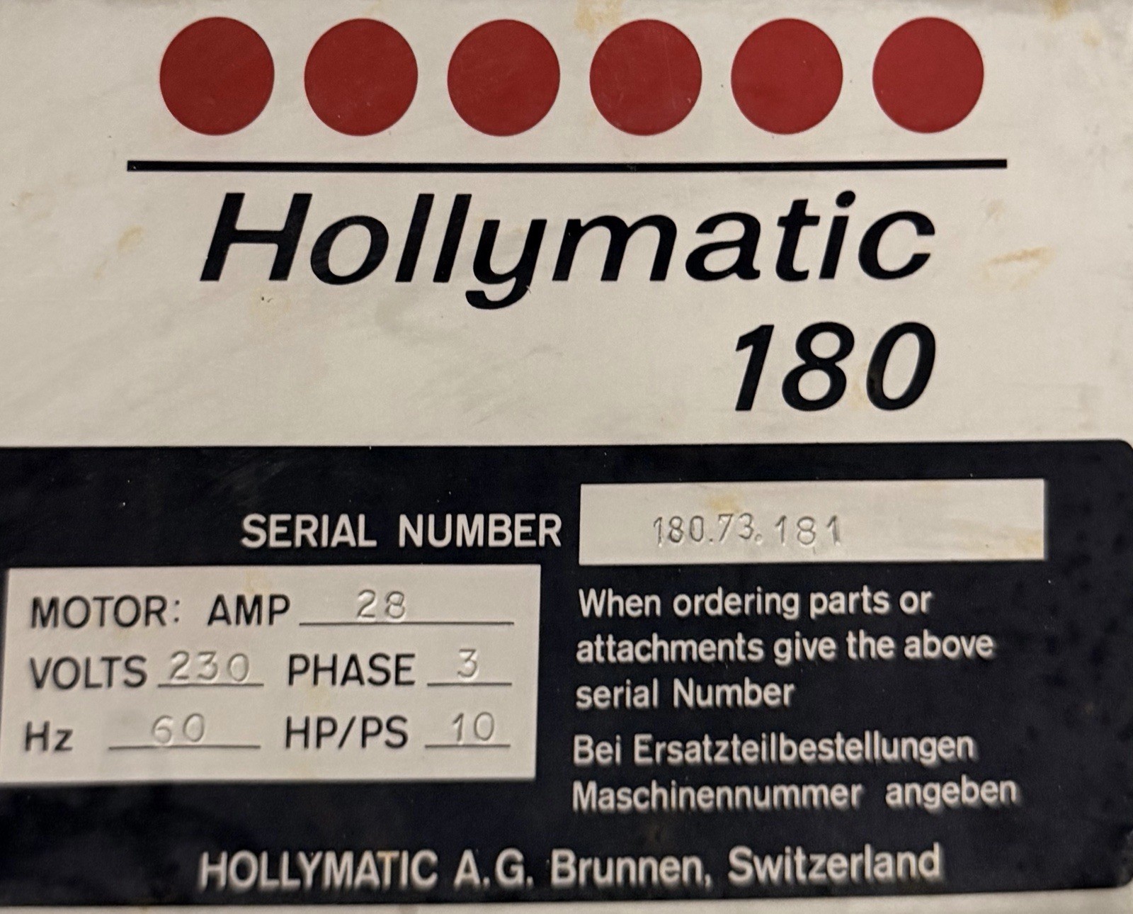 Hollymatic 180 Mixer Grinder