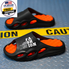 Men Fashion Massage Slippers Indoor/Outdoor Sandals Beach Flip Flop Thick Sole M