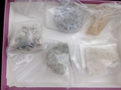 Set of 5 Long Wave Fluorescent Minerals Box Set | eBay