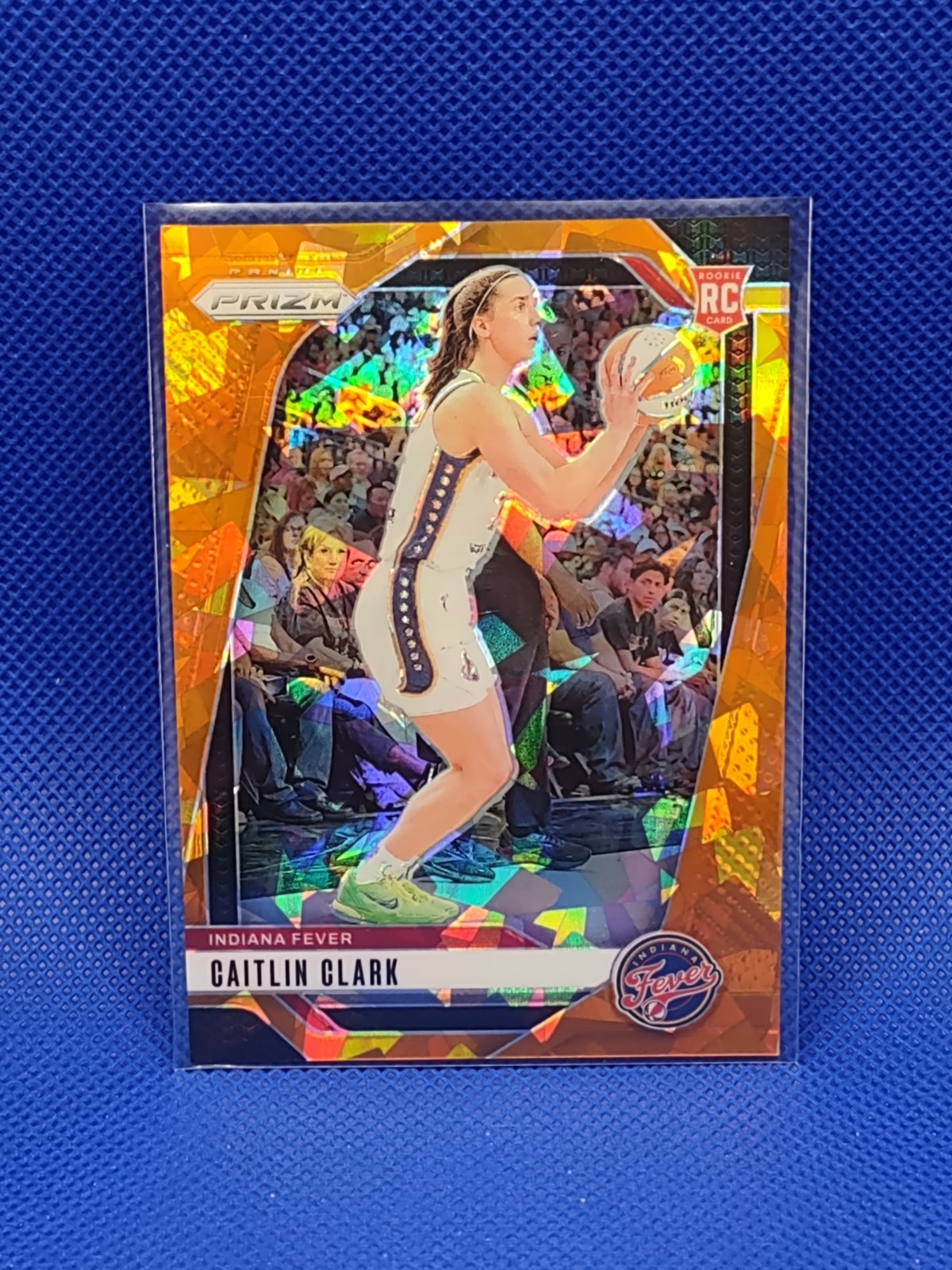 2024 WNBA Prizm Caitlin Clark #22 RC Orange Cracked Ice