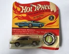 Vintage Hot Wheels CUSTOM T-Bird Metallic Gold Redline -ORIGINAL BLISTER!!